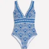 Porto V-neck Swimsuit Blue, Elaborate Terrace Porto V-neck Swimsuit Blue, Elaborate Terrace