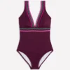 Porto V-neck Swimsuit Chocberry