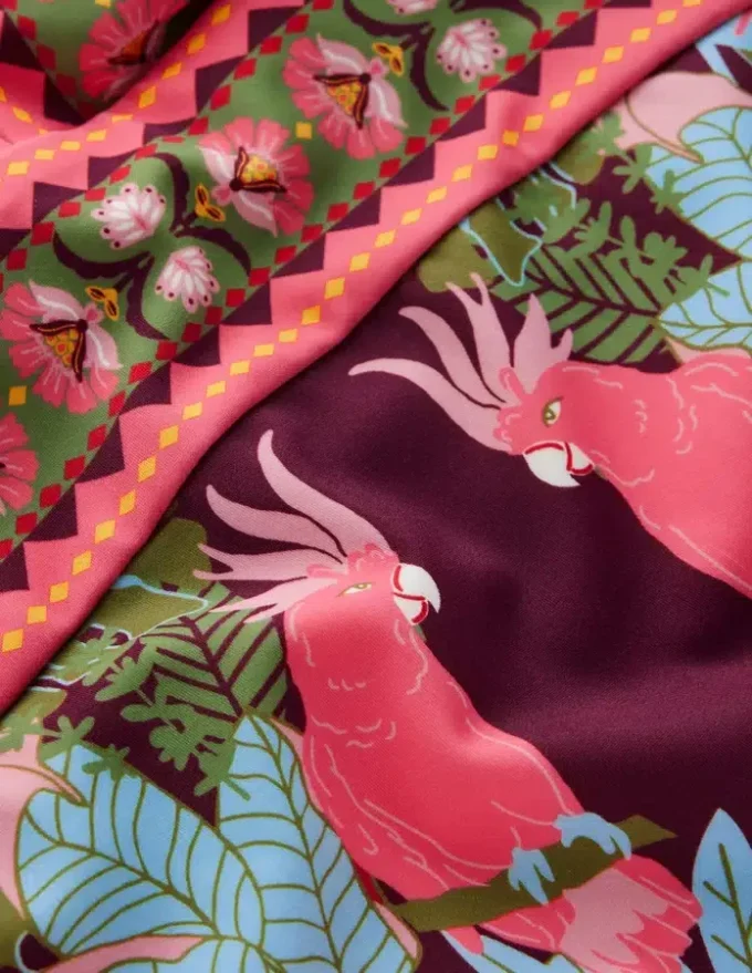 Porto V-neck Swimsuit Chocberry, Tropical Safari Porto V-neck Swimsuit Chocberry, Tropical Safari