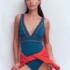 Porto V-neck Swimsuit Oceanside, Firework Porto V-neck Swimsuit Oceanside, Firework