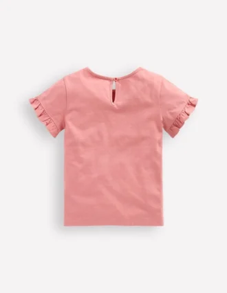 Pretty Frill T-shirt Almond Pink Equestrian