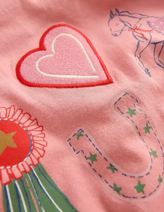 Pretty Frill T-shirt Almond Pink Equestrian