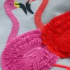 Pretty Frill T-shirt Misty Blue Flamingos