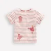 Pretty Frill T-shirt Pink Stripe Ballerinas