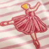 Pretty Frill T-shirt Pink Stripe Ballerinas
