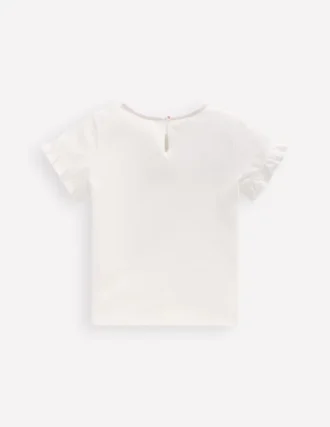 Pretty Frill T-shirt White Valentines