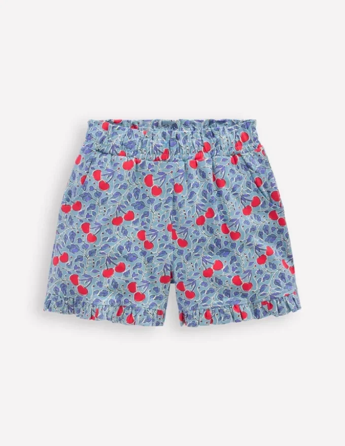 Pretty Jersey Shorts Cloud Blue Cherry Vine