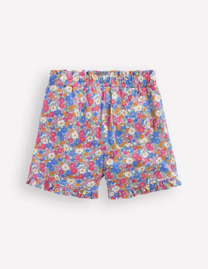 Pretty Jersey Shorts Festival Pink Nautical Floral