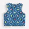 Pretty Quilted Gilet Embroidered Denim