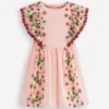 Pretty Woven Dress Chalk Pink Strawberry Vine Pretty Woven Dress Chalk Pink Strawberry Vine