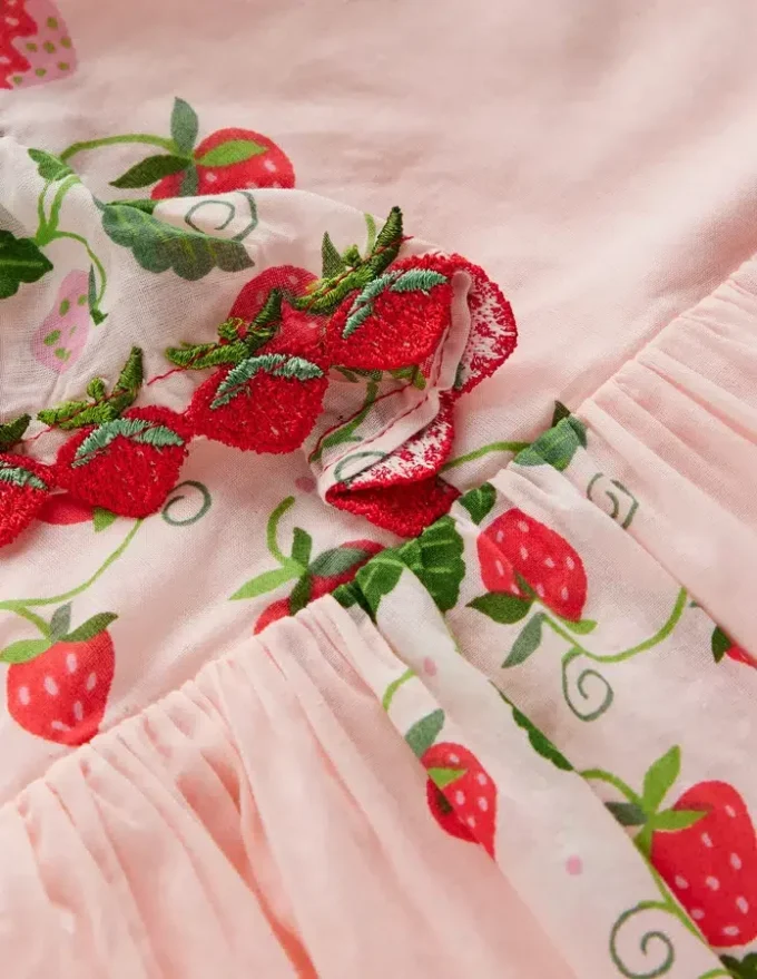 Pretty Woven Dress Chalk Pink Strawberry Vine Pretty Woven Dress Chalk Pink Strawberry Vine