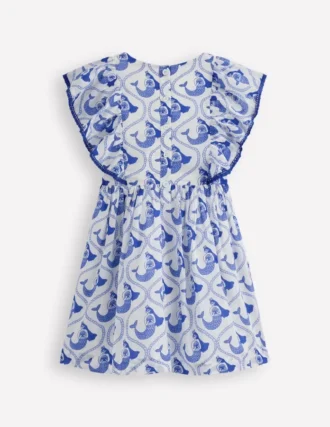 Pretty Woven Dress Soft Ivory Mermaid Toile