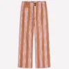 Primrose Cropped Pants Cognac, Pink Stripe Primrose Cropped Pants Cognac, Pink Stripe