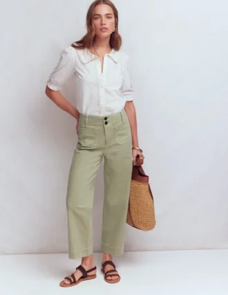 Primrose Cropped Pants Soft Green