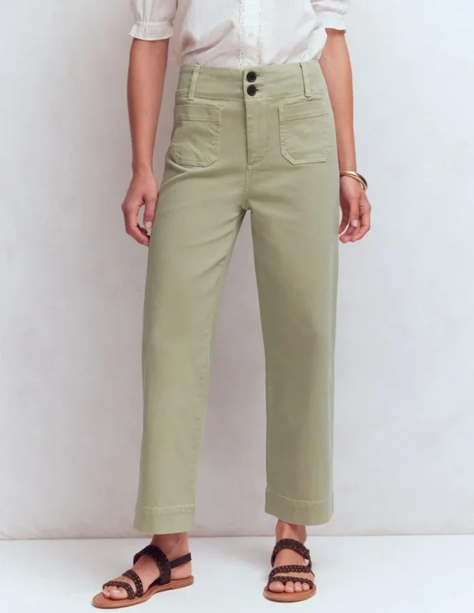 Primrose Cropped Pants Soft Green Primrose Cropped Pants Soft Green