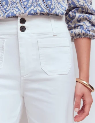 Primrose Cropped Pants White