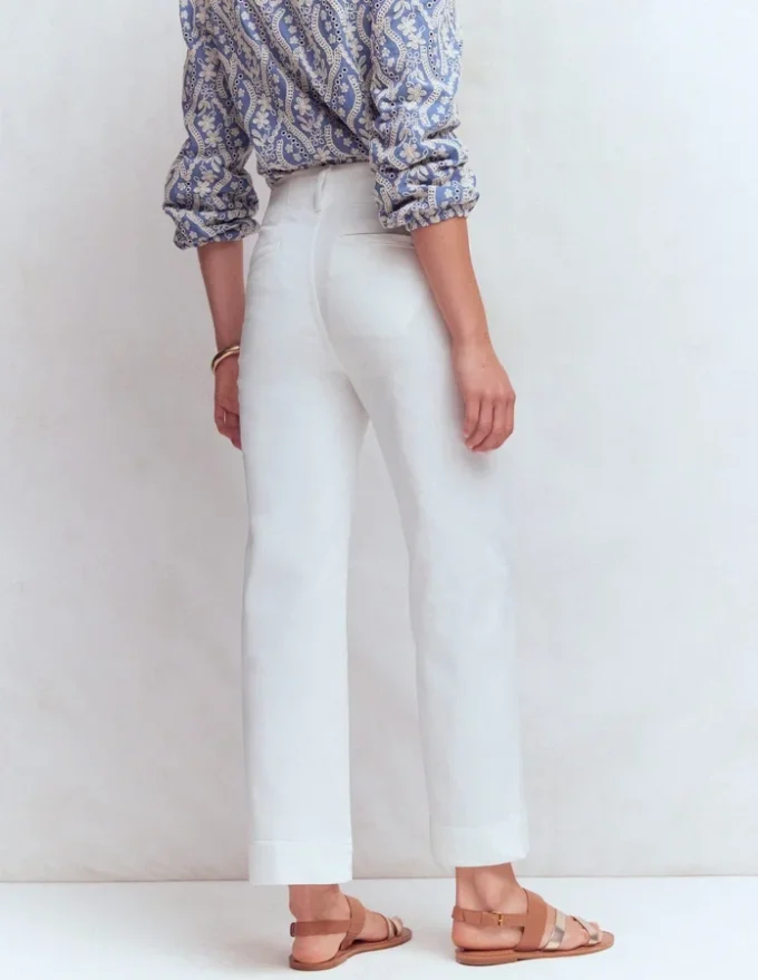 Primrose Cropped Pants White Primrose Cropped Pants White