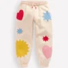 Printed Cosy Sweatpants Applique Shapes