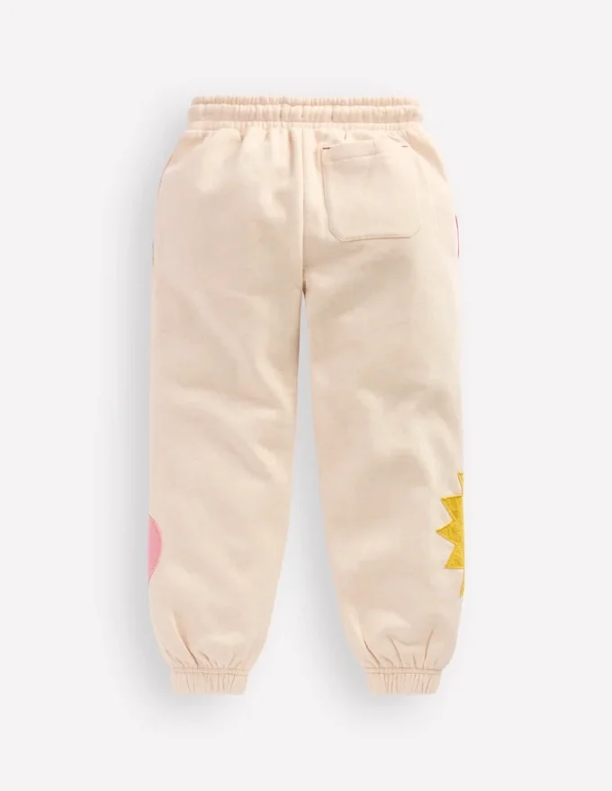 Printed Cosy Sweatpants Applique Shapes