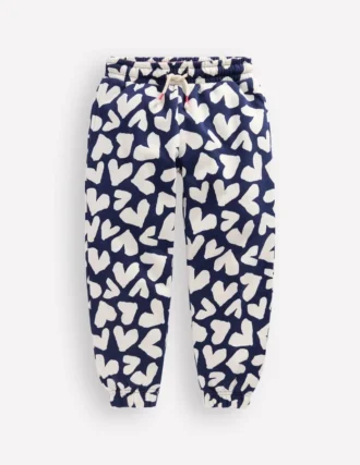 Printed Cosy Sweatpants Navy Hearts