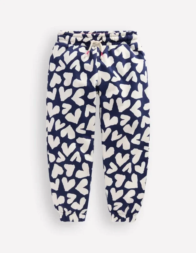 Printed Cosy Sweatpants Navy Hearts Printed Cosy Sweatpants Navy Hearts