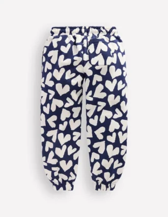 Printed Cosy Sweatpants Navy Hearts