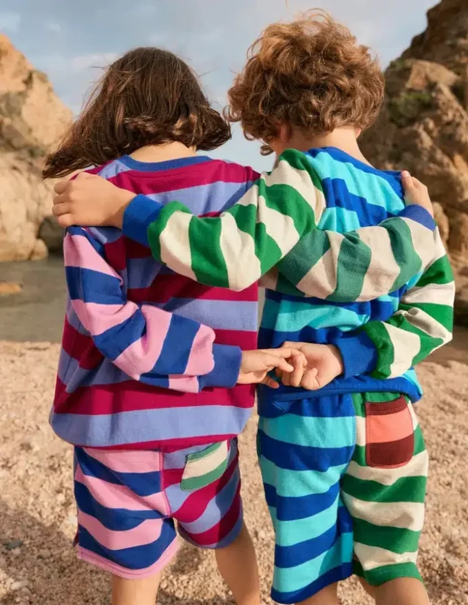 Printed Jersey Shorts Multi Hotch Potch Stripe Printed Jersey Shorts Multi Hotch Potch Stripe