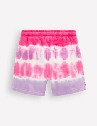 Printed Jersey Shorts Pink Tie Dye