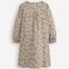 Printed Long Sleeve Nightie Coconut Milk Berry Floral