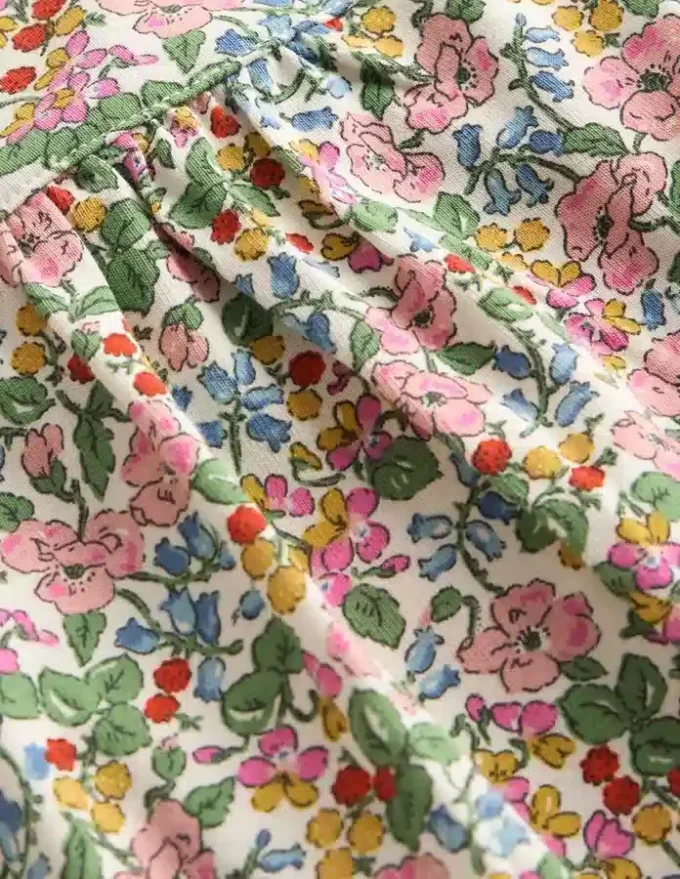 Printed Long Sleeve Nightie Coconut Milk Berry Floral
