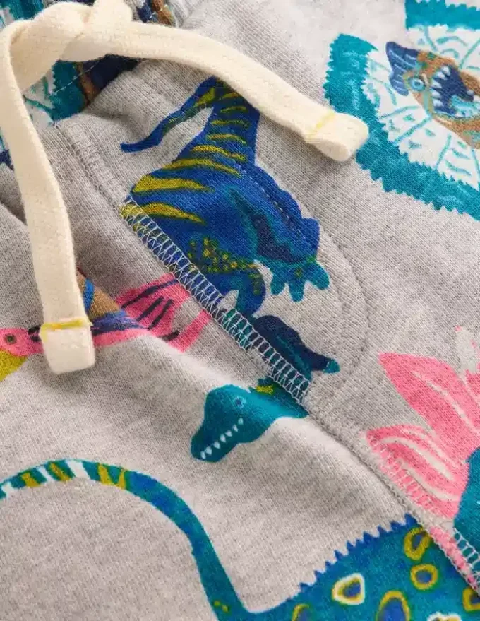 Printed Shorts Grey Dinos Printed Shorts Grey Dinos