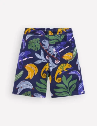 Printed Shorts Navy Chameleon