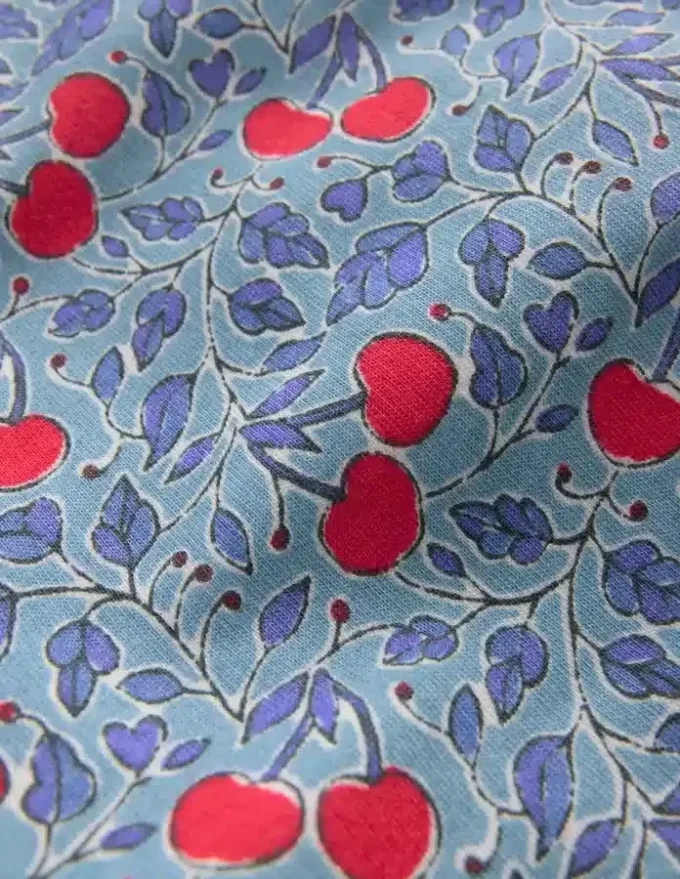 Printed Sweatshirt Blue Cherries