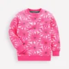 Printed Sweatshirt Festival Pink Giant Daisy