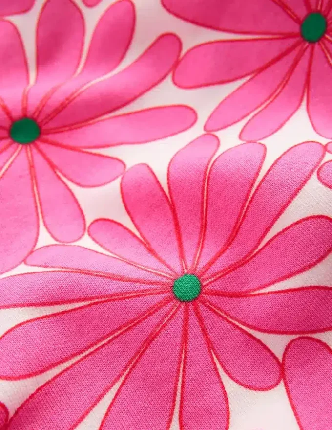 Printed Sweatshirt Festival Pink Giant Daisy