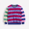 Printed Sweatshirt Multi Hotch Potch Stripe Printed Sweatshirt Multi Hotch Potch Stripe