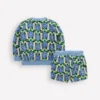 Printed Towelling Play Set Blue Geo Turtles Printed Towelling Play Set Blue Geo Turtles