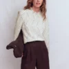 Puff Sleeve Interest Top Ivory Puff Sleeve Interest Top Ivory