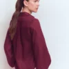 Puff Sleeve Linen Shirt Deep Wisteria Puff Sleeve Linen Shirt Deep Wisteria