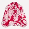 Puff Sleeve Linen Shirt Merida Red, Botanical Flourish Puff Sleeve Linen Shirt Merida Red, Botanical Flourish