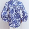 Puff Sleeve Linen Shirt Sapphire Blue, Tigers Paradise Puff Sleeve Linen Shirt Sapphire Blue, Tigers Paradise