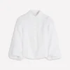 Puff Sleeve Linen Shirt White Puff Sleeve Linen Shirt White