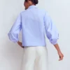 Puff Sleeve Oxford Shirt French Blue Puff Sleeve Oxford Shirt French Blue