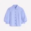 Puff Sleeve Oxford Shirt French Blue Puff Sleeve Oxford Shirt French Blue