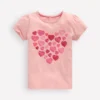 Puff Sleeve Superstitch Top Chalk Pink Hearts Puff Sleeve Superstitch Top Chalk Pink Hearts