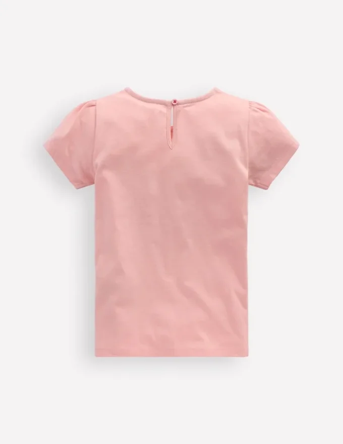 Puff Sleeve Superstitch Top Chalk Pink Hearts Puff Sleeve Superstitch Top Chalk Pink Hearts