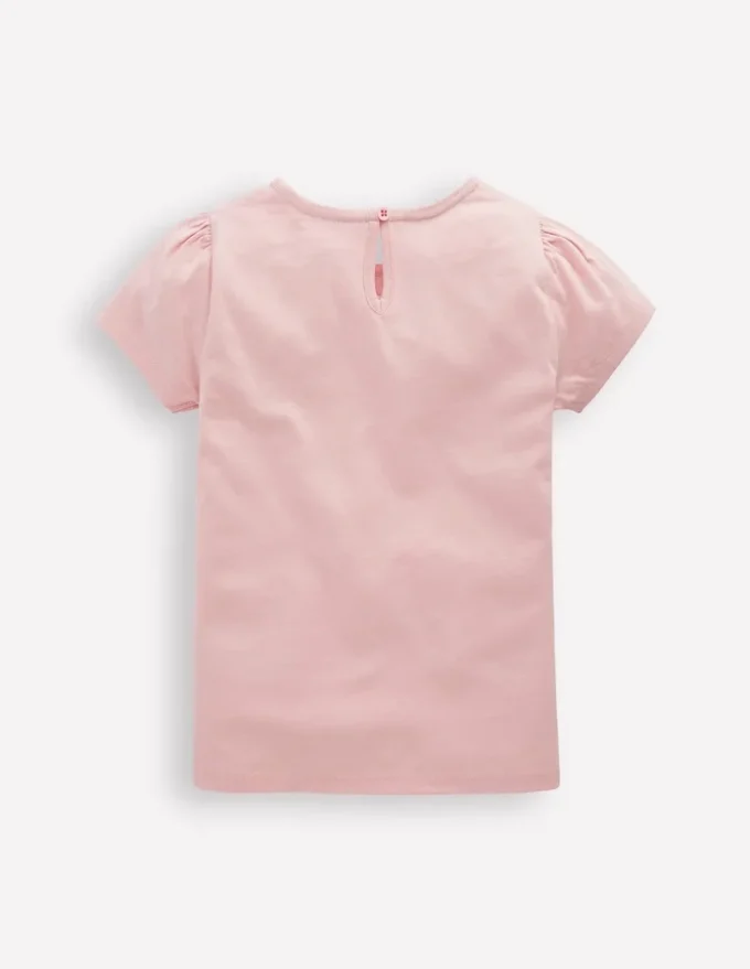 Puff Sleeve Superstitch Top French Pink Ballet Shoes Puff Sleeve Superstitch Top French Pink Ballet Shoes