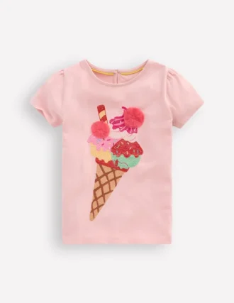 Puff Sleeve Superstitch Top Lotus Ice Cream