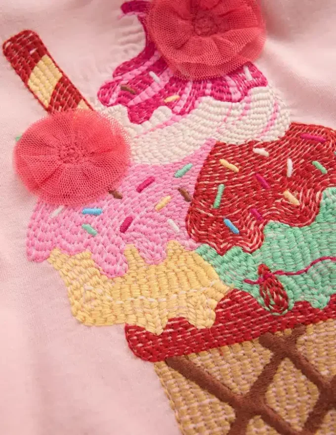 Puff Sleeve Superstitch Top Lotus Ice Cream Puff Sleeve Superstitch Top Lotus Ice Cream