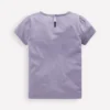 Puff Sleeve Superstitch Top Purple Butterflies Puff Sleeve Superstitch Top Purple Butterflies